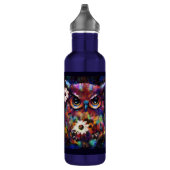 Whimsical Impressionistisch Bloemenuil Schilderij Waterfles (Rechts)