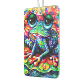 Whimsical Impressionistische Bloemenkikker Groen B Luchtverfrisser (Links)