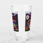 Whimsical Impressionistische Bloemenuil gepersonal Glas (Links)