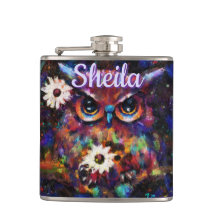 Whimsical Impressionistische Bloemenuil gepersonal