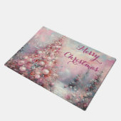 Whimsical Impressionistische Kerstboom Deurmat (Schuin)
