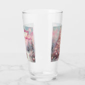 Whimsical Impressionistische Kerstboom Glas (Links)