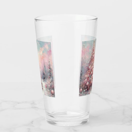 Whimsical Impressionistische Kerstboom Glas (Rechts)