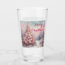 Whimsical Impressionistische Kerstboom Glas