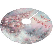 Whimsical Impressionistische Kerstboom Kerstboom Rok (Gekanteld)