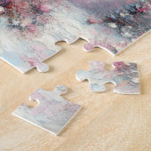 Whimsical Impressionistische Kerstboom Legpuzzel (Zijkant)