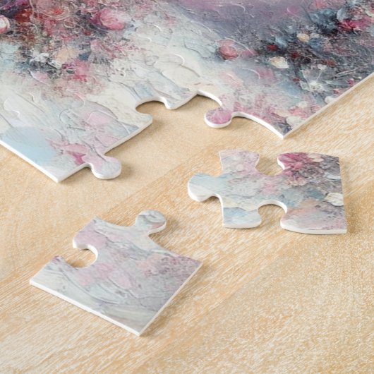 Whimsical Impressionistische Kerstboom Legpuzzel (Zijkant)