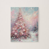 Whimsical Impressionistische Kerstboom Legpuzzel (Verticaal)