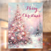 Whimsical Impressionistische Kerstboom Raamsticker (Vel 2)