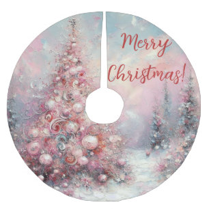 Whimsical Impressionistische Kerstboom Rok