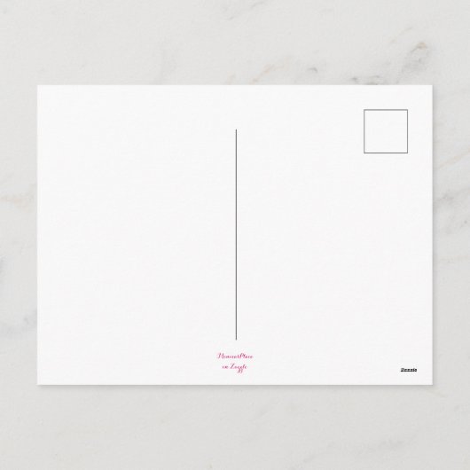 Whimsical Impressionistische Kerstboom Roze Feestdagenkaart (Achterkant)