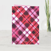Whimsical Impressionistische Kerstboom Roze Kaart (Achterkant)