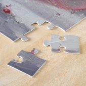 Whimsical Impressionistische Kerstboom Roze Legpuzzel (Zijkant)