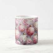 Whimsical Impressionistische Kerstversieringen Roz Koffiemok (Center)