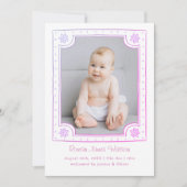 Whimsical ingelijste foto speels ontwerp aankondiging (Voorkant)