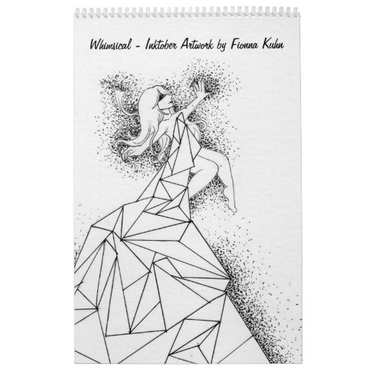 Whimsical - Inkoktober Artwork van Fionna Kuhn Kalender (Hoes)
