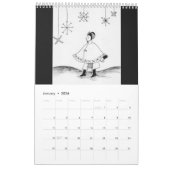 Whimsical - Inkoktober Artwork van Fionna Kuhn Kalender (Jan 2026)