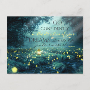 Whimsical Inspirating Dreams Quote Briefkaart