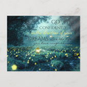 Whimsical Inspirating Dreams Quote Briefkaart (Voorkant)