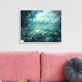Whimsical Inspirating Dreams Quote Canvas Afdruk (Insitu (Woonkamer))