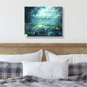 Whimsical Inspirating Dreams Quote Canvas Afdruk (Insitu (Slaapkamer))