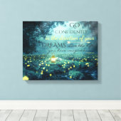 Whimsical Inspirating Dreams Quote Canvas Afdruk (Insitu (Houten vloer))
