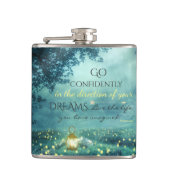 Whimsical Inspirating Dreams Quote Heupfles (Voorkant)