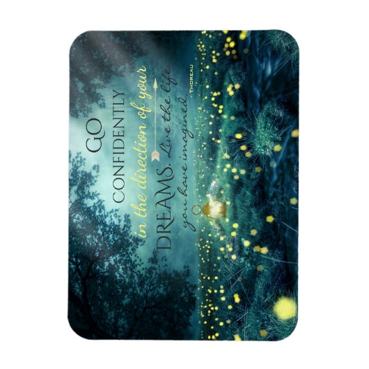 Whimsical Inspirating Dreams Quote Magneet (Verticaal)