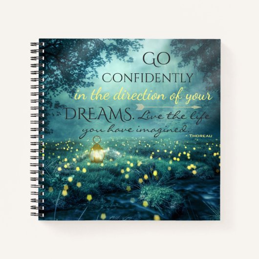 Whimsical Inspirating Dreams Quote Notitieboek (Voorkant)