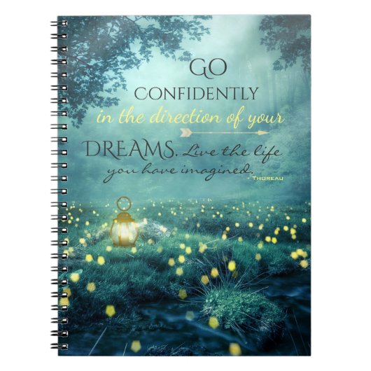 Whimsical Inspirating Dreams Quote Notitieboek (Voorkant)