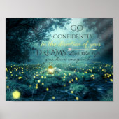 Whimsical Inspirating Dreams Quote Poster (Voorkant)