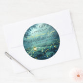 Whimsical Inspirating Dreams Quote Ronde Sticker (Envelop)