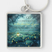 Whimsical Inspirating Dreams Quote Sleutelhanger (Voorkant)
