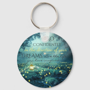 Whimsical Inspirating Dreams Quote Sleutelhanger