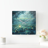 Whimsical Inspirating Dreams Quote Vierkante Klok (Huis)