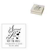 Whimsical Inspirational Quote Wedding Sanitizing Rubberstempel (Gestempeld)