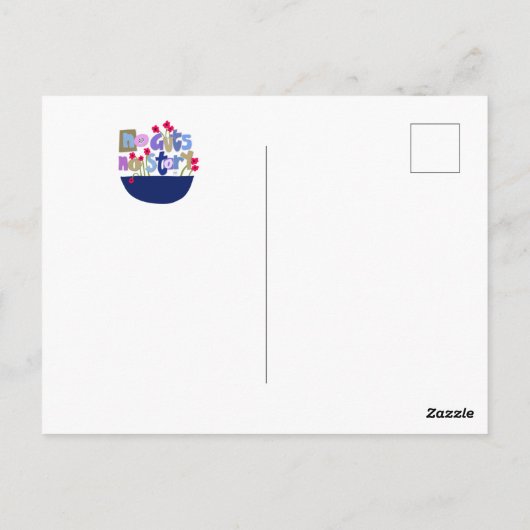 Whimsical Inspirerend Quote Hand Lettering Briefkaart (Achterkant)