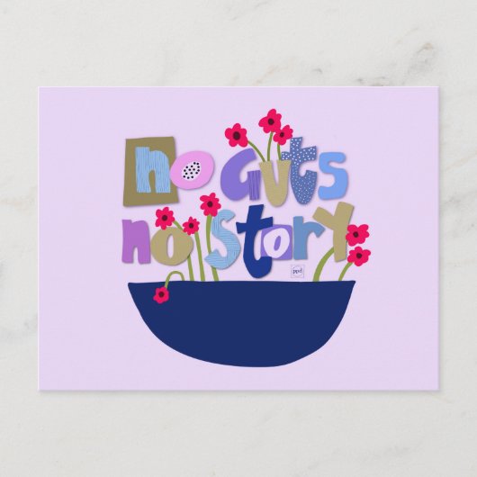 Whimsical Inspirerend Quote Hand Lettering Briefkaart (Voorkant)