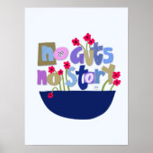 Whimsical Inspirerend Quote Hand Lettering Poster (Voorkant)