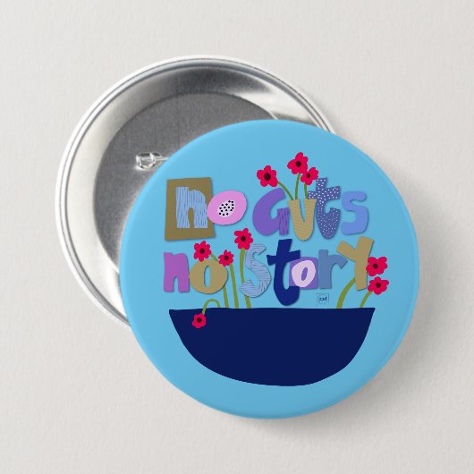 Whimsical Inspirerend Quote Hand Lettering Ronde Button 7,6 Cm (Voorkant /achterkant)