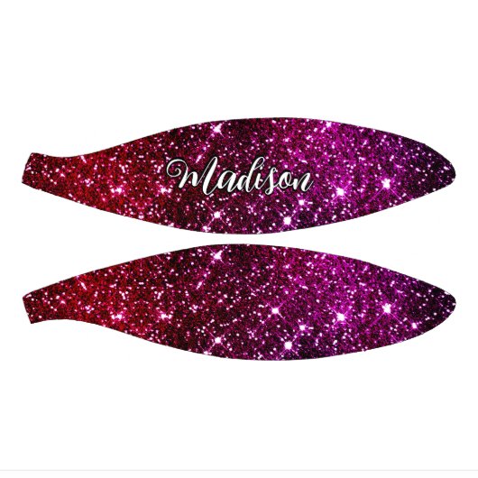 Whimsical iridescent roze Glitter monogram Basketbal (Panelen)