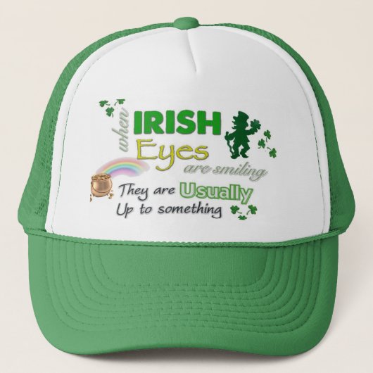 Whimsical Irish Eyes St. Patrick's Trucker Pet (Voorkant)
