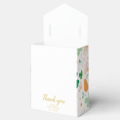 Whimsical Irish Lucky Green Shamrock Baby shower Bedankdoosjes (Geopend)