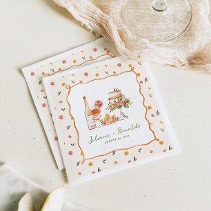 Whimsical Italiaans Citrus Bruiloft Servet