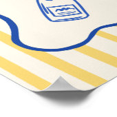 Whimsical Italiaans La Dolce Vita Bruiloftsfeest Poster (Hoek)