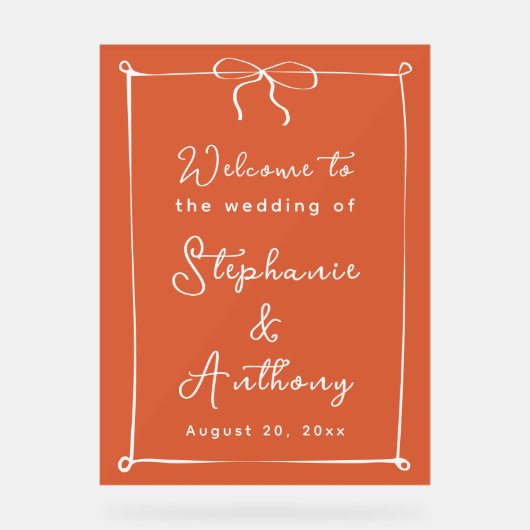 Whimsical Italiaanse zonsondergang met witte boog Acryl Bord (Voorkant)