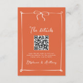 Whimsical Italiaanse zonsondergang met witte boog Informatiekaartje (Voorkant)