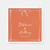 Whimsical Italiaanse zonsondergang met witte boog  Servet (Voorkant)