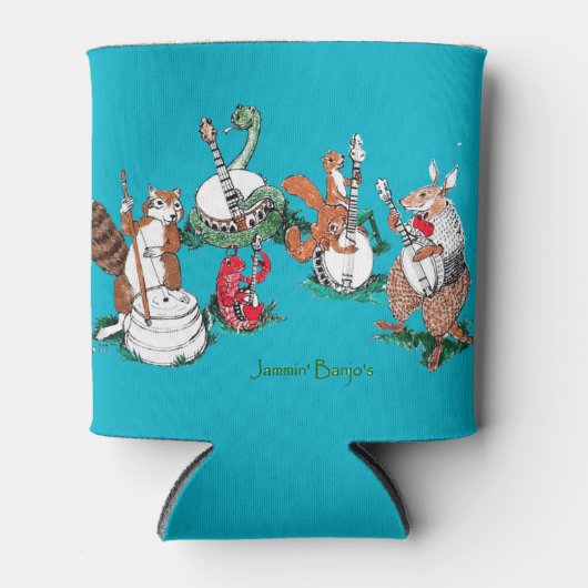 Whimsical Jammin' Banjo's Wildlife Musical Blikjeskoeler (Voorkant)