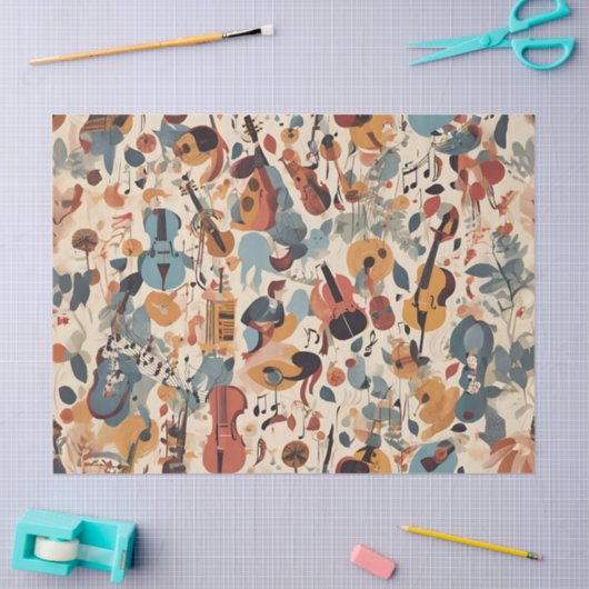 Whimsical Jazz Melody Tissuepapier (Craft)